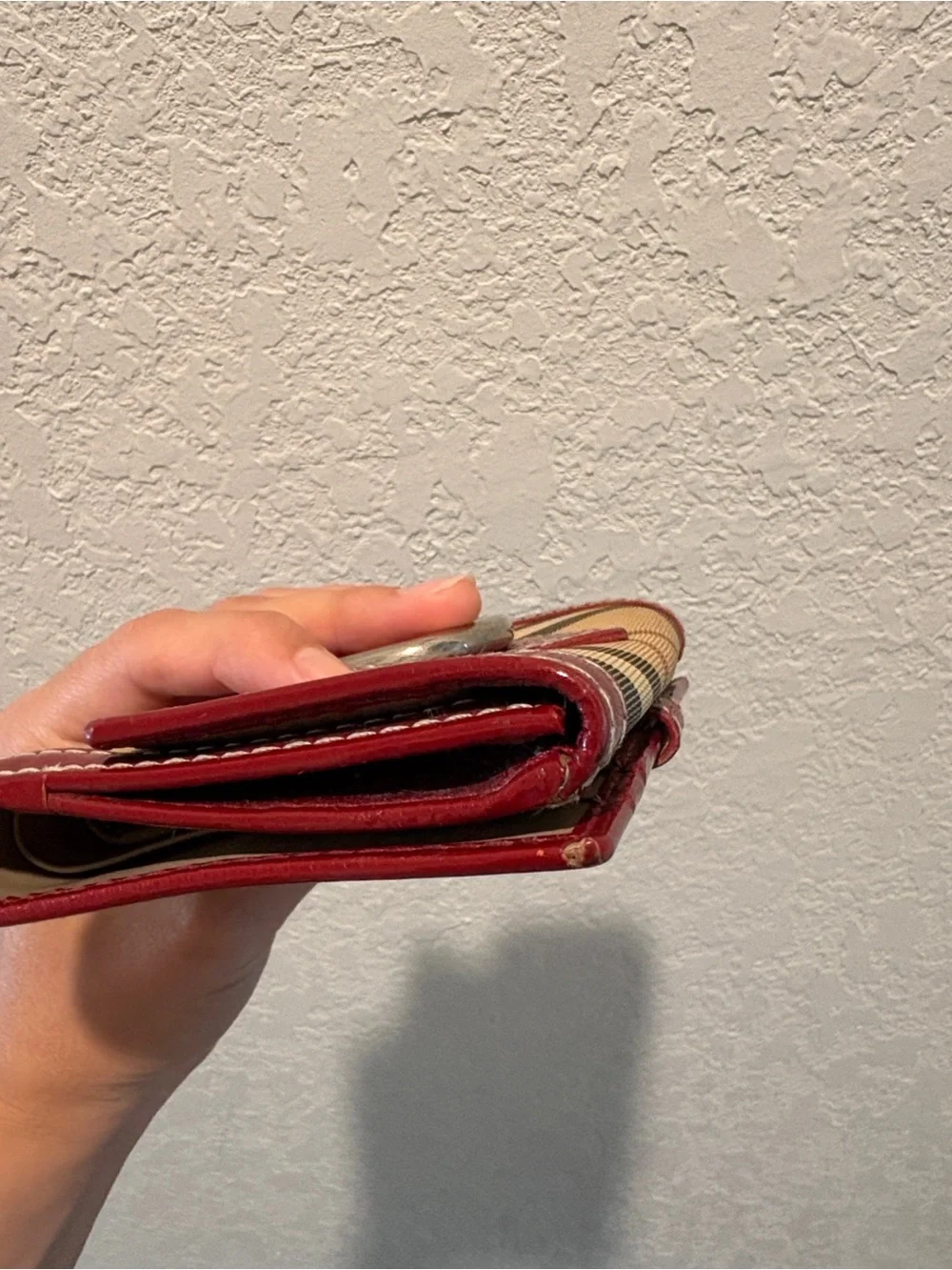 Burberry plaid wallet